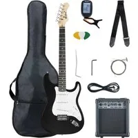 McGrey E-Gitarre Rockit elektrische Gitarre, ST-Style, Komplettset 4/4, 8-St., inkl. Verstärker, Tasche, Stimmgerät, Plektren, Gurt und Kabel, 10 Watt (RMS) Gitarrenverstärker inklusive!