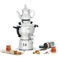 Bartscher Samowar Samowar 3L, mit Teekanne 1L, Edelstahl, 191007, 3 l