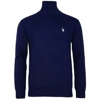 U.S. Polo Assn. Strickpullover Pullover Rollkragen Feinstrick (1-tlg)
