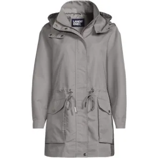 Wasserabweisende Soft Touch Jacke aus Baumwollmix, Damen,  Grün, by Lands' End