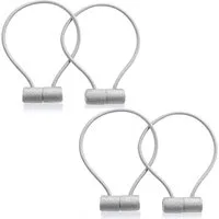TUWENA Raffhalter 4 St Raffhalter Starke magnetische Vorhanghalterungen