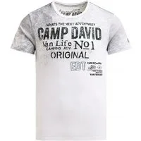CAMP DAVID T-Shirt mit Logo Artwork