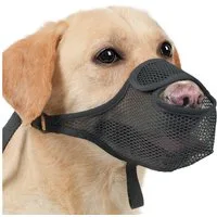 Coonoor Maulkorb Hunde Maulkorb, Nylon-Mesh, Atmungsaktiv und Bequem, Maulkorb für Große Hunde mit Verstellbaren Trägern