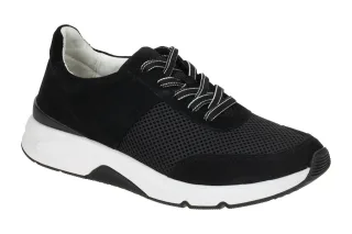 Gabor 86.897.37 ROLLINGSOFT Damenschuhe schwarz sportlich Sneakers