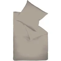 fleuresse Bettwäsche Fleuresse Mako Satin-Bettwäsche Colours, Größe 240x220 cm, taupe