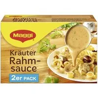 MAGGI Saucen, Maggi Kräuter Rahm Sauce perfekt zu Schnitzel 2er für 2x 250ml