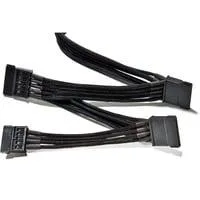 4x S-ATA 90 cm, Kabel schwarz