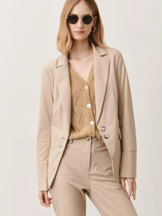 Jane Lushka - Amsterdam Blazer Technical Jersey sand - Gr. - S