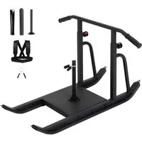 GarveeMore Heimtrainer Workout Fitness Schlitten zum Training, mit verstellbarem Höhengriff