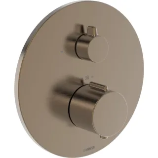 Hansa HANSAEASYTHERM 8861 Thermostat 8861924581 Fertigmontageset, Sichtteil für einen Abgang, rund Bronze