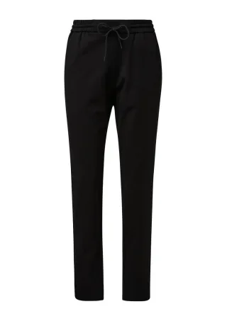 s.Oliver Red Label - Relaxed: Joggpant aus Interlockjersey schwarz - Gr. - 44/SHORT