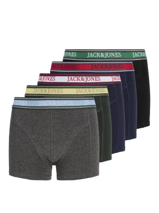 JACK&JONES - JACFAZE SOLID TRUNKS 5 PACK JNR BTS Navy Blazer - Gr. - 176