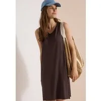 CECIL Jerseykleid Sommerkleid, V-Ausschnitt, lockere Passform