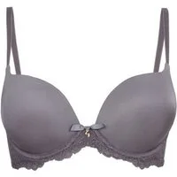 Gossard T-Shirt-BH Lace T-Shirt Push-Up BH Platin (T-Shirt BH, 1-tlg., Spitze/Netz)