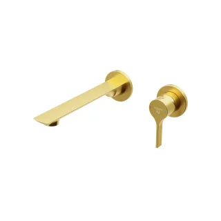 Steinberg Serie 290 Waschtisch-Wand-Einhebelmischer, Gold gebürstet 290 1814 3 BG