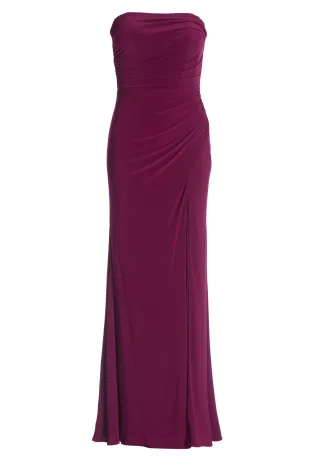 hey kyla - Figurbetontes Abendkleid mit Beinschlitz mulberry - Gr. - 36