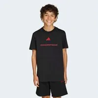 adidas Sportswear T-Shirt ADIDAS SLOGAN SINGLE JERSEY sportlicher Stil, kurze Ärmel, elastisches Material, mit Slogan