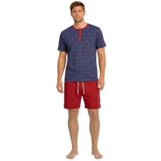 Herren Sommer Kurz Baumwoll Pyjamas KL30000