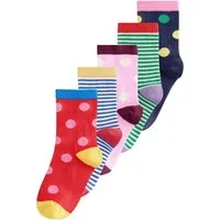 Next Kurzsocken Söckchen mit Streifen und Punkten, 5er-Pack (5-Paar)