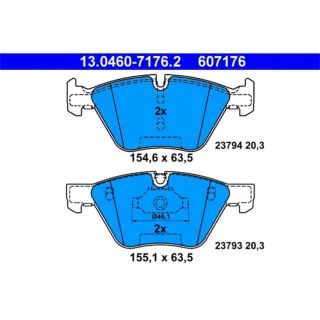 ATE Bremsbel?ge vorne BMW 5er 520 523 525 E60 E661