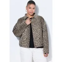 Studio Untold Kurzjacke Leo-Blouson oversized Hemdkragen