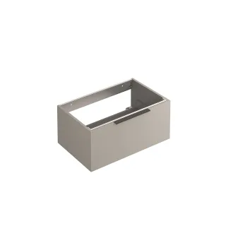 KLUDI-ICOS Wandhalter Waschtischunterschrank 80 x 50 H35 cm Matt Light Dove 50S80O2