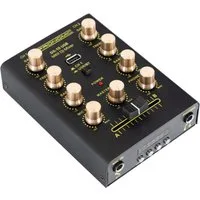 Pronomic DJ Controller DX-10 USB MKII DJ Mixer - 2-Kanal-DJ-Mixer mit 2 Line-Eingängen, (2-Band Equalizer), Bluetooth-Schnittstelle und USB-Player