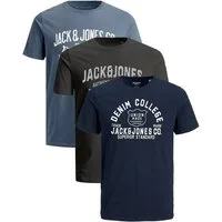 Jack & Jones PlusSize Print-Shirt (Spar-Set, 3er-Pack) Big Size Shirt Übergrößen Shirt