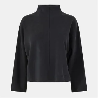 Damen Ted Baker Cupro Lässiges Sweatshirt mit Mock Neck in Schwarz