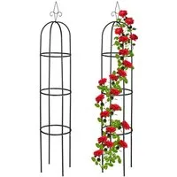 relaxdays Rankhilfe 200 cm 2er Set