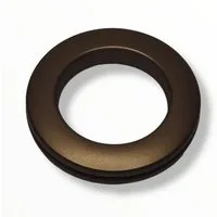 nodeko Stoffösen Gardinenösen, Vorhangringe, verstellbar - Stoffloch Ø 40 mm, passend für Gardinenstangen Ø 20 mm bis Ø 28 mm, (10 Stück), mit Rasterung - daher für Stoffe bis 4 mm Dicke verwendbar