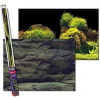 AQUA NOVA Aquarienrückwand Aquarium Rückwandfolie 2in1 doppelseitig, 60x30 / 100x50 / 150x60 cm, Beidseitig Rückwandfolie, Realistische 3D-Optik