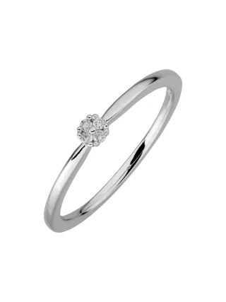 Lyomi Ring 585/- Weißgold 4 synth. Diam. 0,045ct.