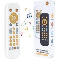 CLTYQ Lernspielzeug Baby TV Fernbedienung Spielzeug, Mehrsprachiges Musikspielzeug, mit Nummer Lesen Lehren,Baby Lernspielzeug Kinder über 3 Jahre