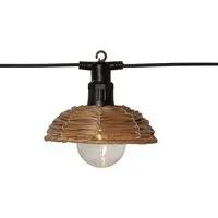 STAR TRADING LED-Lichterkette Cesta Light, 6-flammig, ca. 3,5 m lang + 3 m Zuleitung, Trafo, outdoor