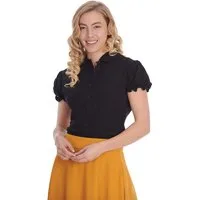 Banned Blusenshirt Betsy Bloom Schwarz