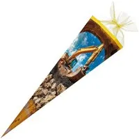 Nestler Schultüte Nestler Schultüte Baggertechnik eckig mit Tüllverschluss 85cm