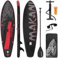ECD Germany SUP-Board Stand Up Paddle Board aus PVC Paddelboard Paddling Board, Stand-Up Paddle-Board, SUP Board 320x80x15 cm 120 kg Traglast rutschfest bunt inkl Zubehör