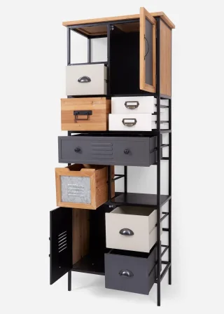bonprix Schrank, grau, Gr.160x60 cm, Schrank