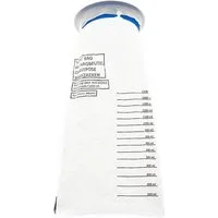 COFI 1453 Spucktuch Spuckbeutel 1500 ml, verschließbar Brechbeutel mit Ring blickdicht, (50-tlg)