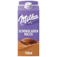 MILKA Milchmischgetränk, Milka Original Schokoladenmilch ungekühlt cremiger Geschmack 750ml