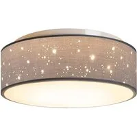 Zedelmaier Lampenschirm Deckenleuchte Deckenlampe Stoff mit Sterne Kinderzimmerlampe, ohne Leuchtmittel, für Kinderzimmer Schlafzimmer Wohnzimmer Flur