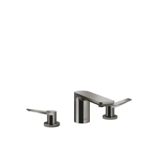 Dornbracht Waschtisch-Dreilochbatterie mit Ablaufgarnitur LISSE 20713845 Dark Chrome 20713845-19