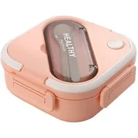 Fine Life Pro Lunchbox Bento-Box mit Gabel & Löffel,1300ml Essbox aus Lebensmittelsicherem PP, Mehrfachfächer, Leckdicht,Tragegriff, Ideal für Arbeit/Schulessen