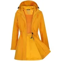 ATLASLAVA Regenjacke Damen Lang Softshelljacke Regenmantel (1-St) Frauen Trenchcoat Windbreaker Leichte Übergangsjacke Mantel