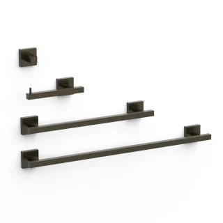Tres Set bestehend aus 2 Handtuchhaltern + 1 Papierhalter ohne Deckel + 1 Haken , 09598101KMB 09598101KMB