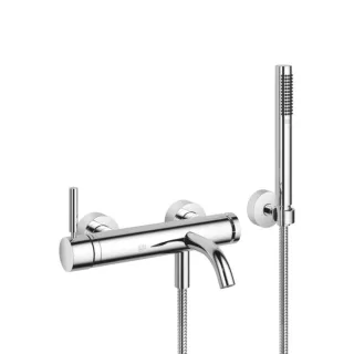 Dornbracht Meta Einhandmischer 33233660-00 für Wanne, Wandmontage, mit Garnitur, chrom