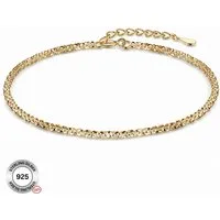 Felino Silberarmband Armband Armkette Damen Frauen Schlicht Filigran Geschenk Schmuckset (1-tlg), 925 Sterling Silber