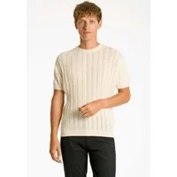 LINDBERGH Strickpullover mit Zopfmuster, kurzarm