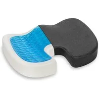 Vitabo Steißbeinkissen Ergonomisches Sitzkissen, Steißbein-Kissen mit Gel-Polster, mit kühlender Gel-Auflage, Anti-Rutsch-Noppen an der Unterseite